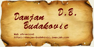 Damjan Budaković vizit kartica
